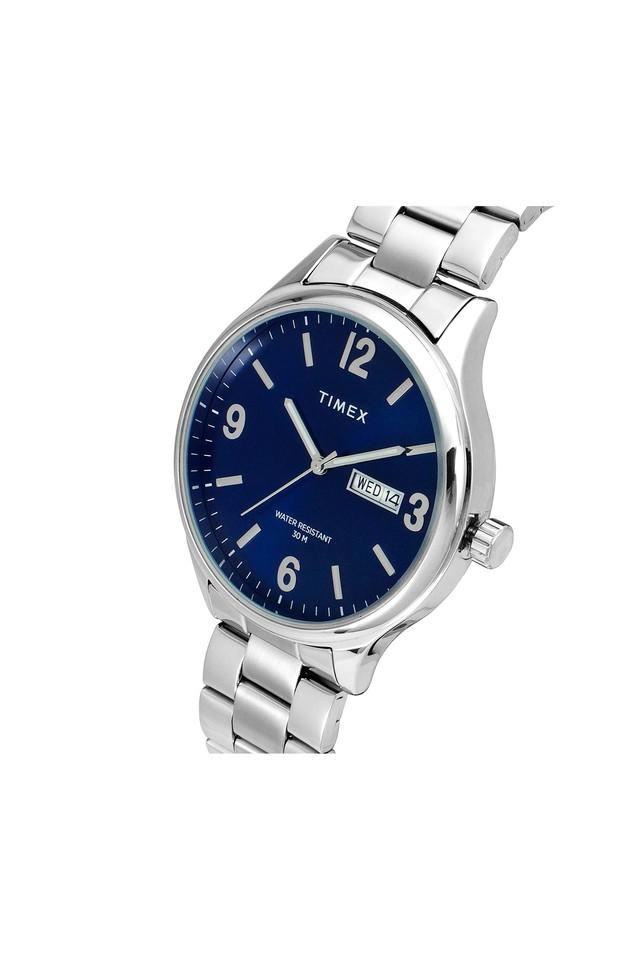 Blue face 2025 timex watch