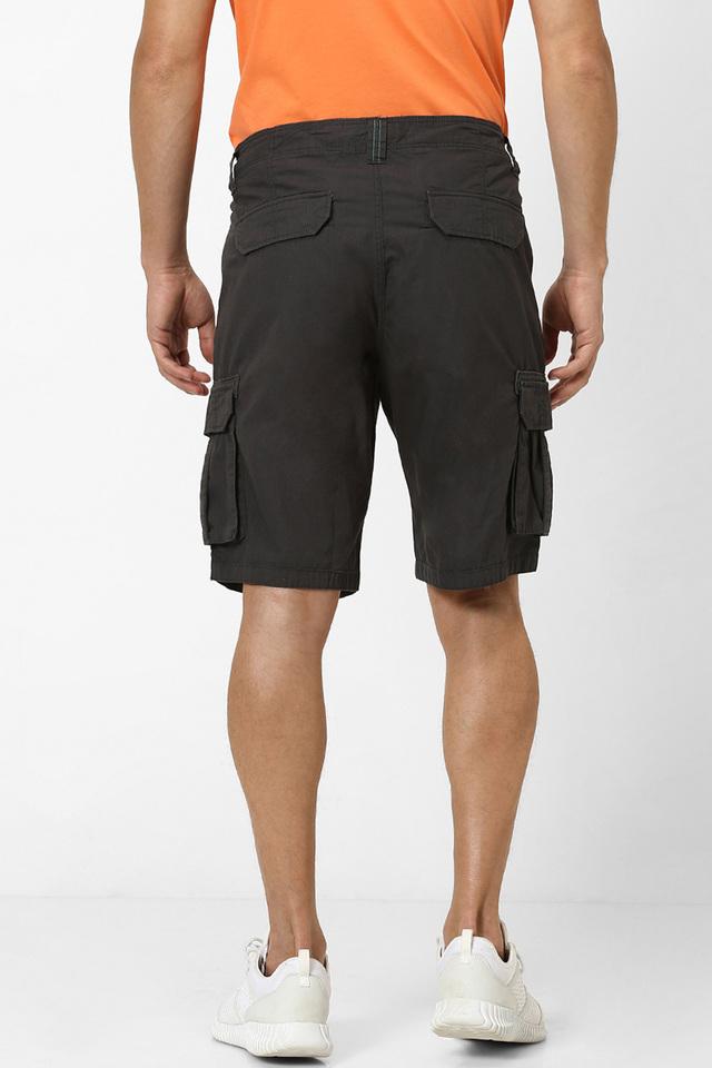 Buy CELIO JEANS Grey Mens Mid Rise Solid Bermudas Shoppers Stop