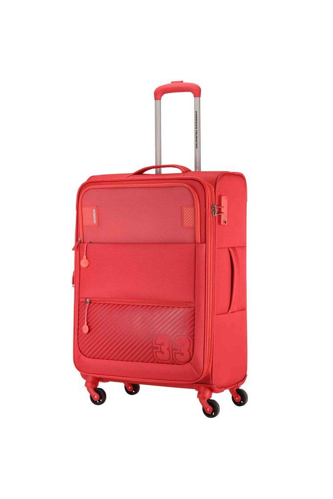 Buy AMERICAN TOURISTER Coral Unisex Majoris Polyester Soft Trolley