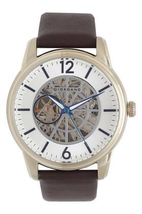 Buy GIORDANO Mens Two Tone Dial Leather Analogue Watch GD 1000