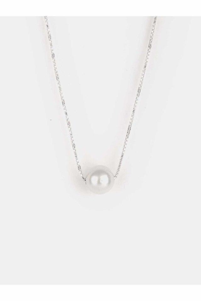 Silver Pearl Pendant Necklace– LjBjewelry