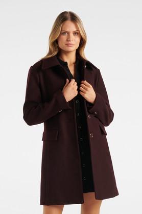 Wine hot sale coat womens