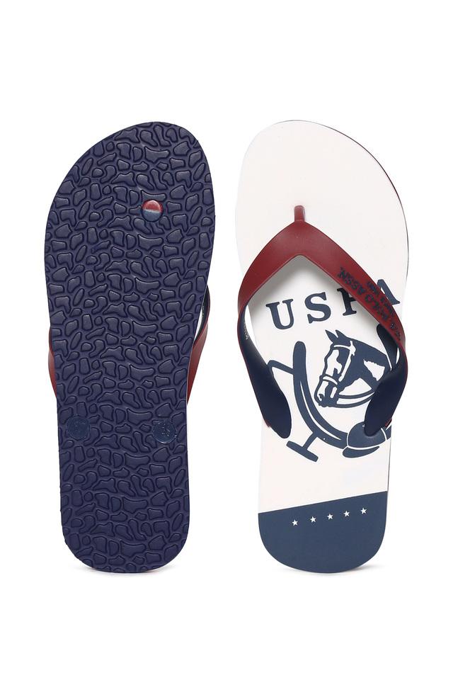 polo leather flip flops