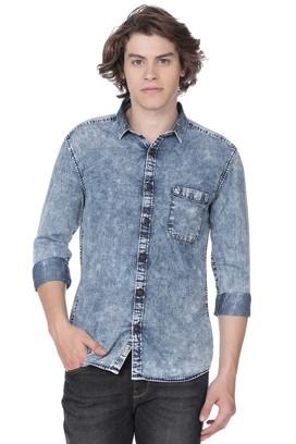 Denim colour clearance shirt