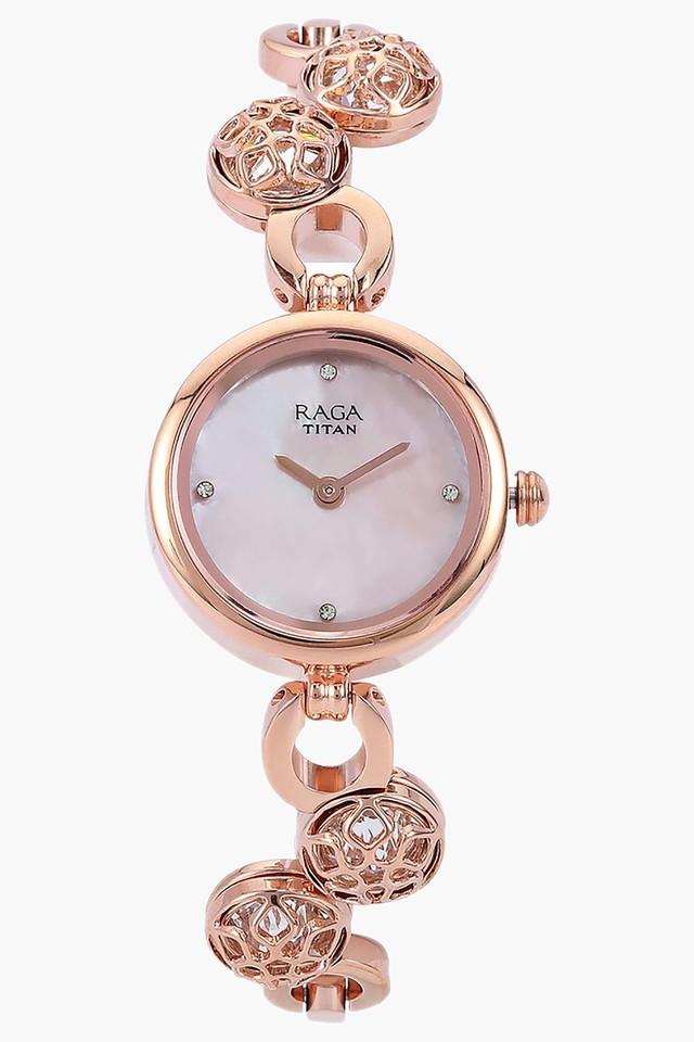 Buy Online Titan Raga I Am Mother of Pearl Dial Women Watch With Metal  Strap - 95099wm02 | Titan