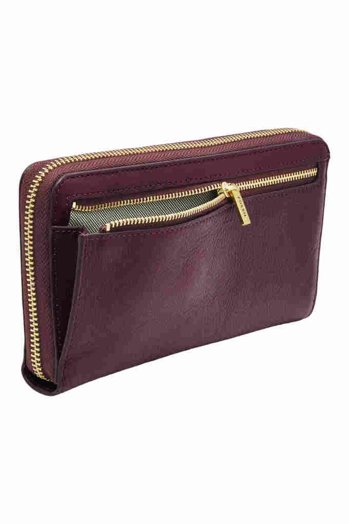 Fossil liza zip hot sale around clutch