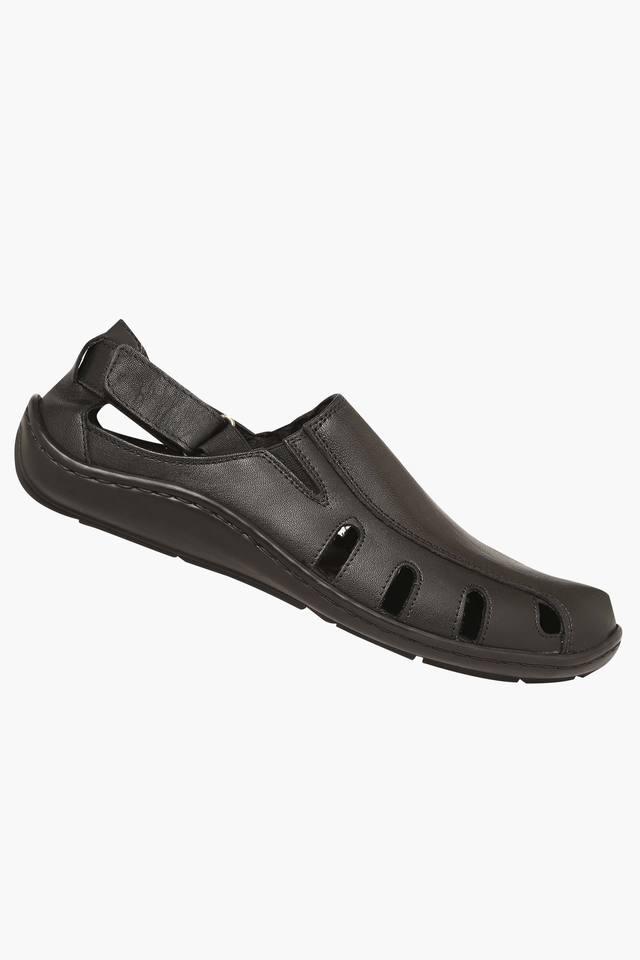 Buy Franco Leone Men Black Leather Sandals - Sandals for Men 519222 | Myntra