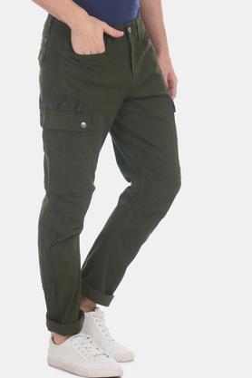 FLYING MACHINE - Olive Casual Trousers - 3