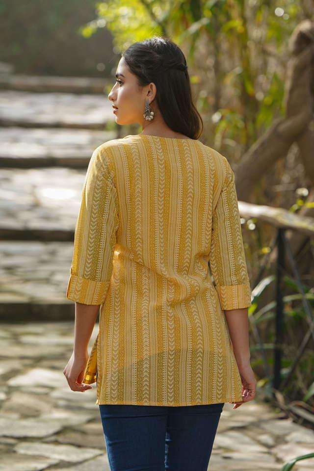 JUNIPER -  Yellow Kurtis & Tops - Main