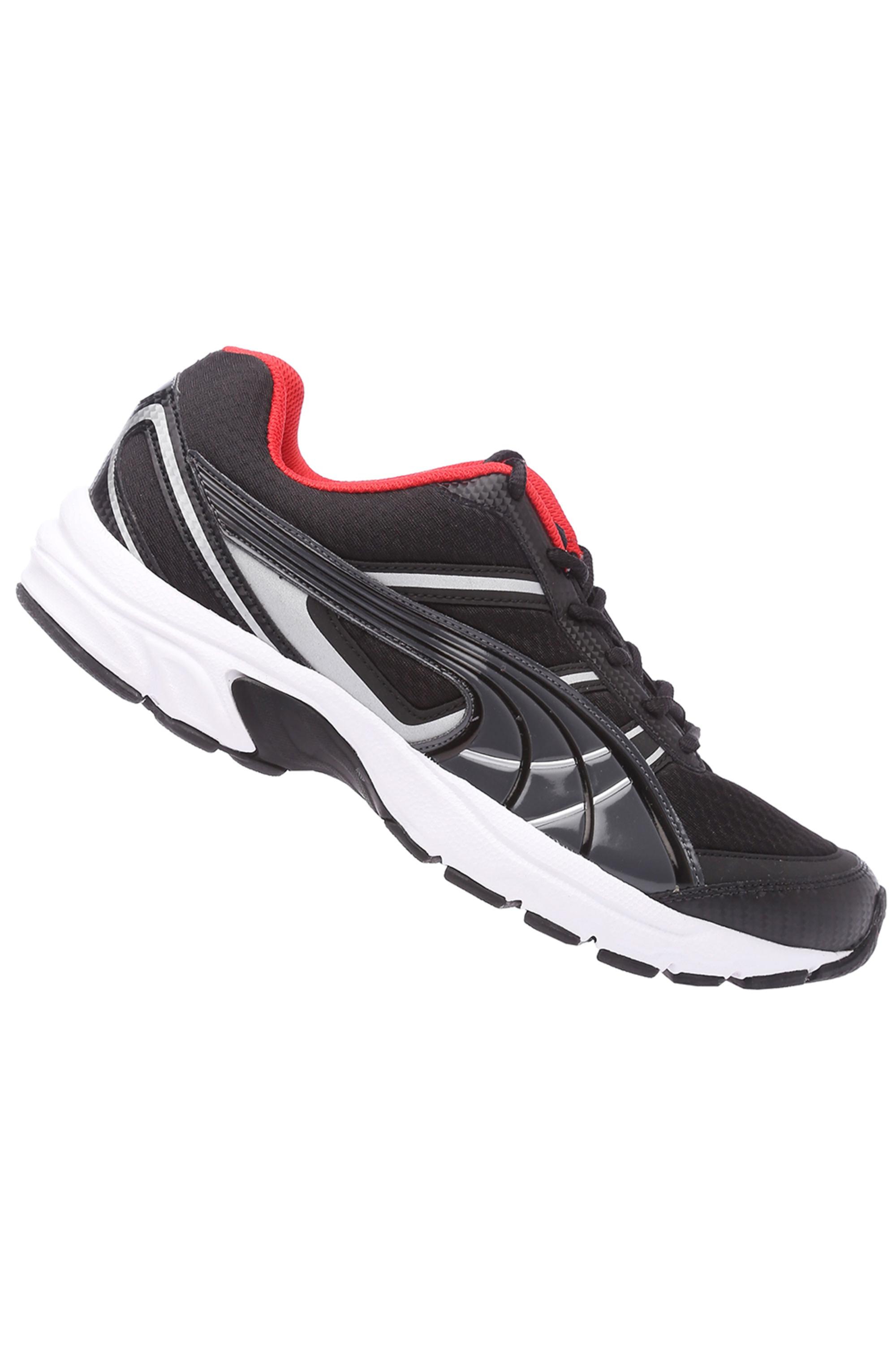 Mens red and hot sale black puma shoes