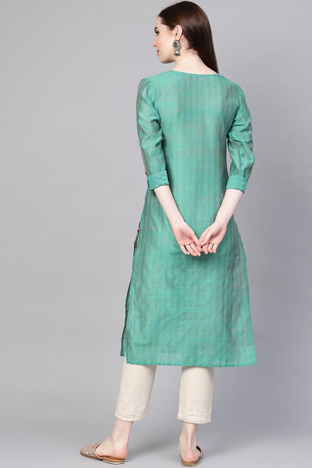 Buy Green Kurtas for Women by GOLDSTROMS Online