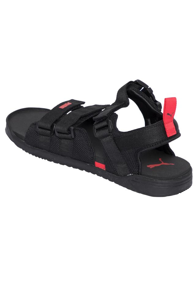 Amazon.com | PUMA Men's Cool Cat Hook & Loop Slide Sandal, Black, 7 | Sport  Sandals & Slides