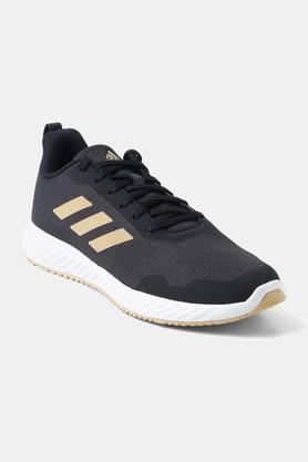 Adidas running shoes black hotsell and gold