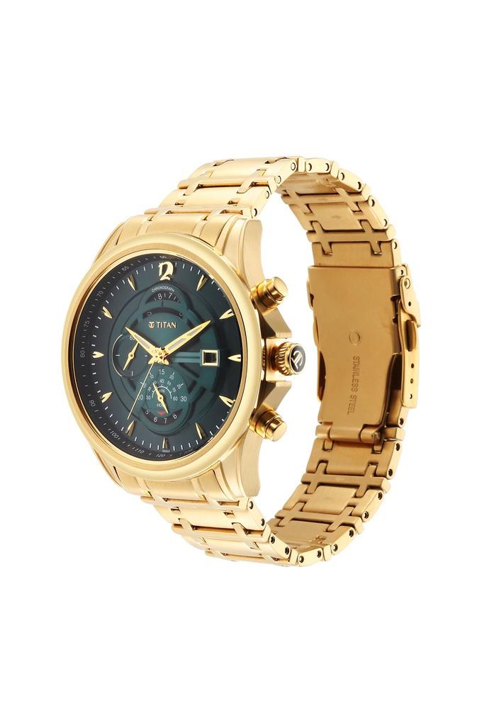 Buy TITAN Regalia Premium 51.00 x 12.40 x 45.60 mm Green Dial