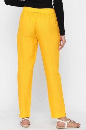 Mango yellow pants sale