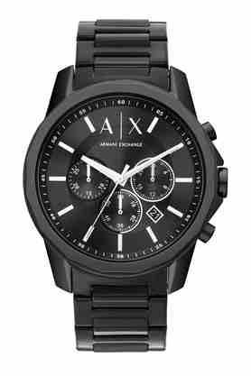 Buy ARMANI EXCHANGE Mens 44 mm Black Dial Stainless Steel