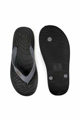 Buy FLIPSIDE Black Mens Rubber Flip Flops Shoppers Stop