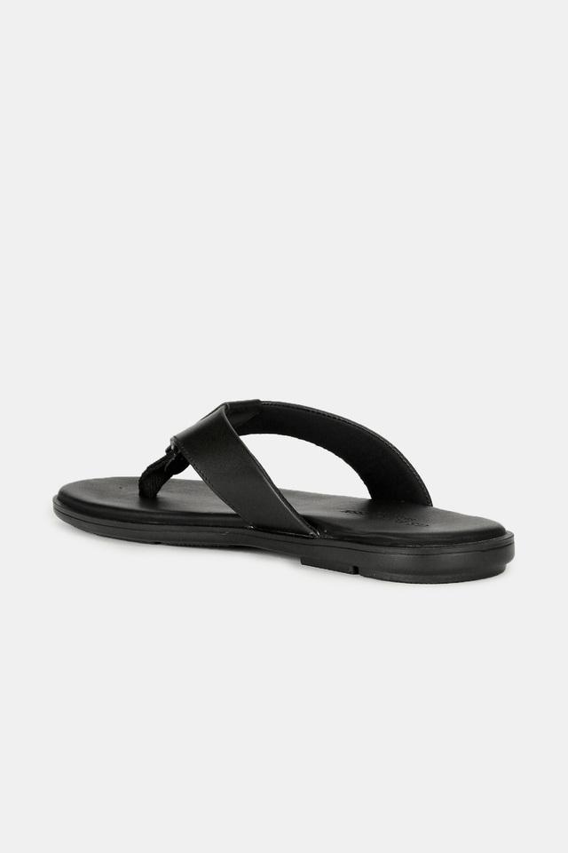 Men's polo leather hot sale flip flops