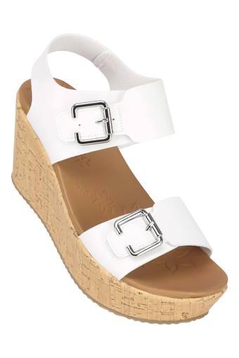 skechers white wedges