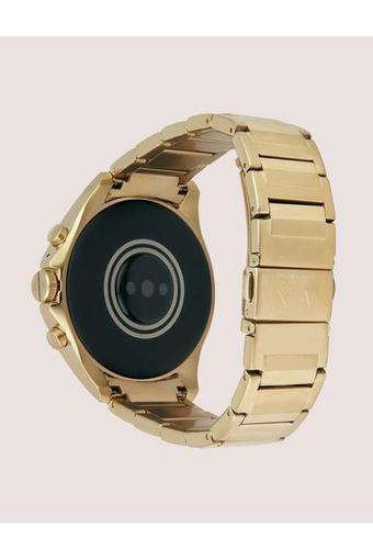 armani exchange drexler gold watch