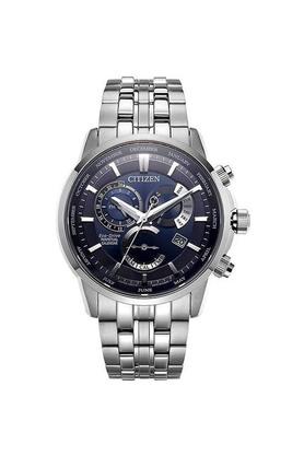 Eco Drive Perpetual Calendar 42 mm Blue Dial Stainless Steel Analog Watch for Men BL8140 80L