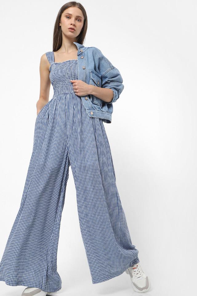Buy ONLY undefined Womens Checks Casual Jumpsuit Shoppers Stop