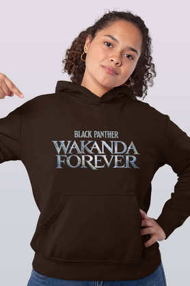 Buy MACMERISE Wakanda Forever Logo Grey Womens Hoodie Shoppers Stop