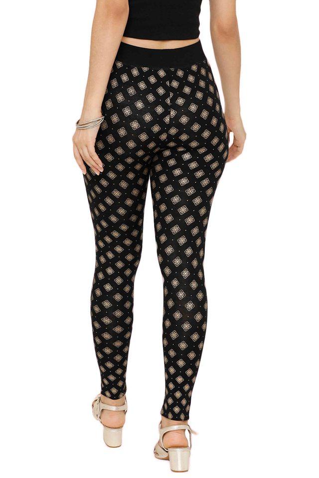 Buy Black Leggings for Women by DeMoza Online