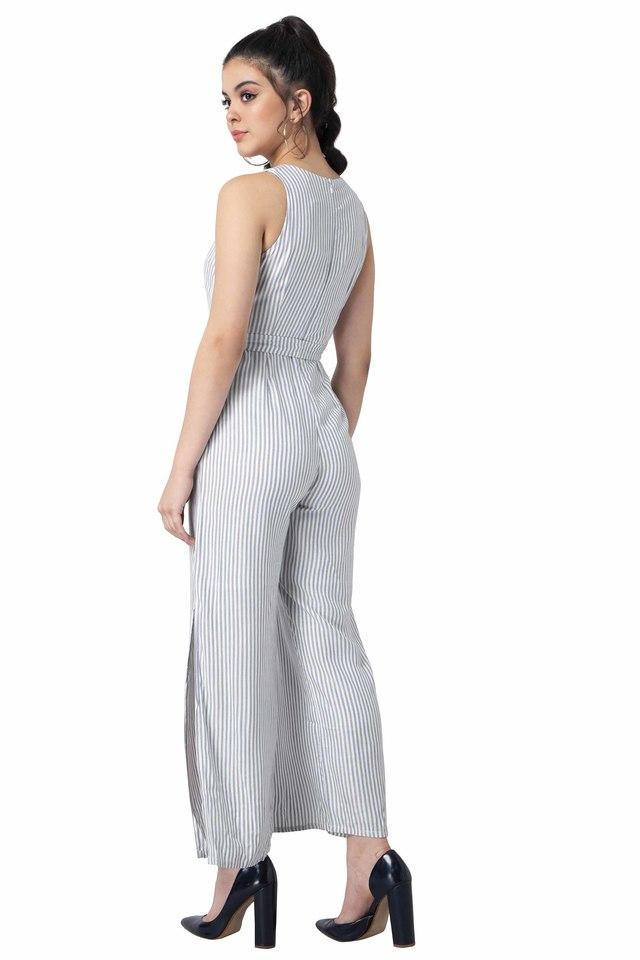 Sleeveless Jumpsuit - White