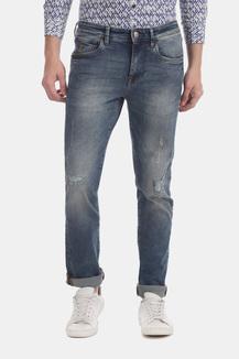 skinny fit ripped jeans