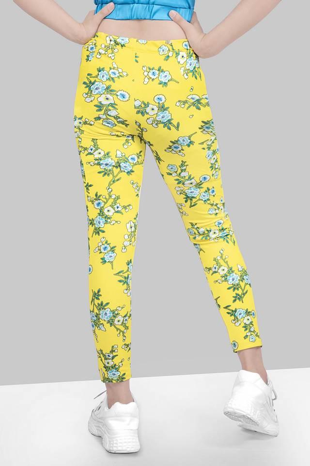 Girls yellow outlet jeggings