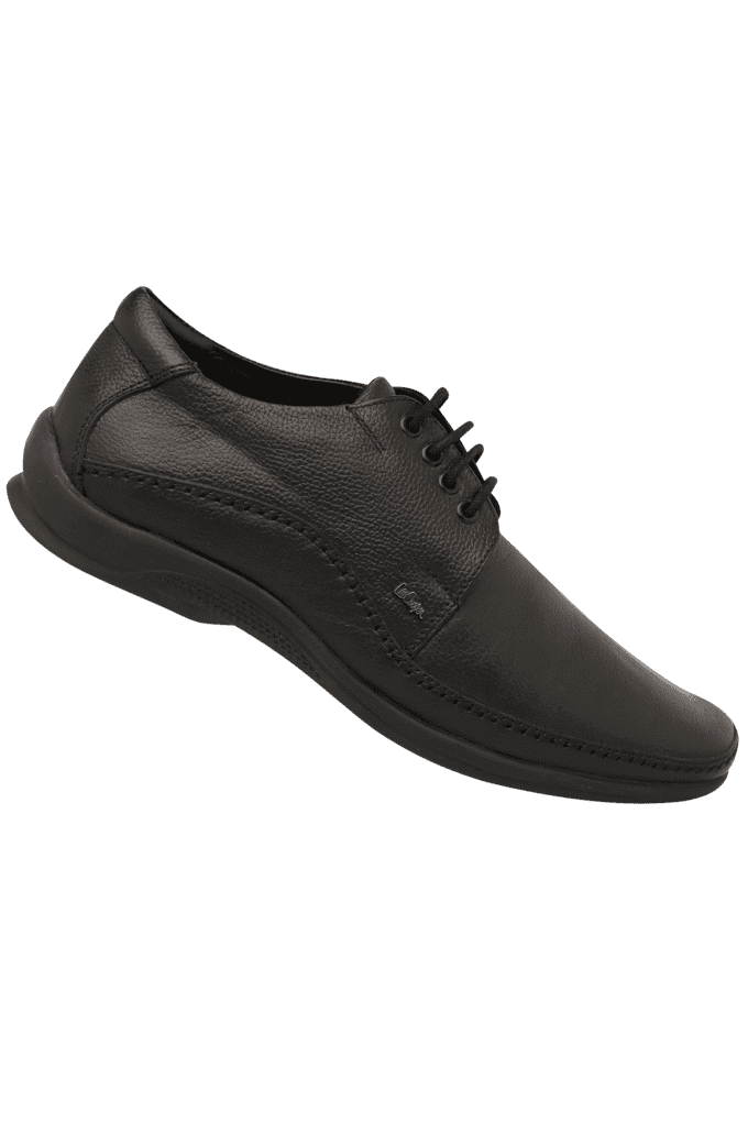 Lee cooper men's store black leather formal shoes