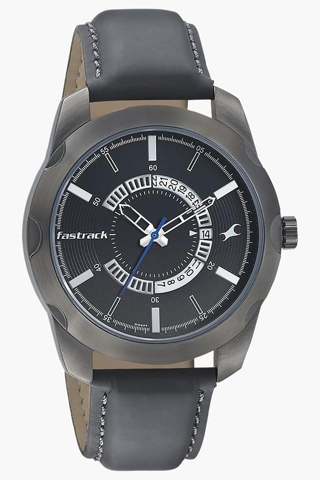 Fastrack leather best sale watches for mens