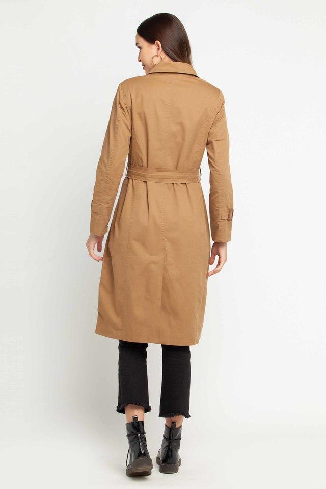 Long cotton trench coat on sale womens