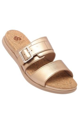 clarks gold flats