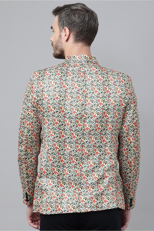 Printed shirt with discount blazer