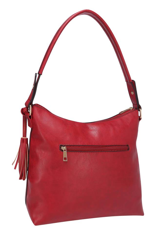 Maroon best sale hobo bag