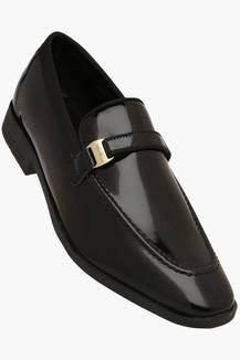 mens patent leather slip on shoes