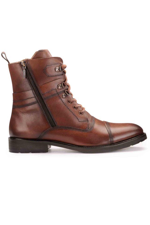 Buy TEAKWOOD Brown Leather High Tops Lace Up Mens Boots