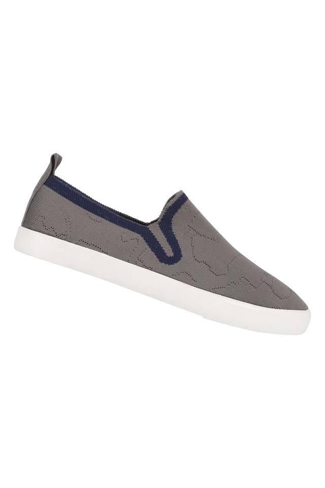 Mens canvas slip on cheap shoes white