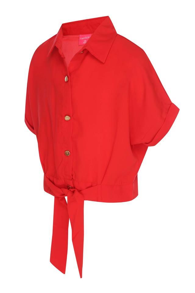 Buy TINY GIRL Girls Solid Casual 