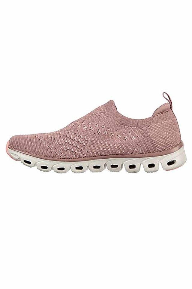 Buy SKECHERS Mauve Knit Slip On Womens Sports Shoes | Shoppers Stop