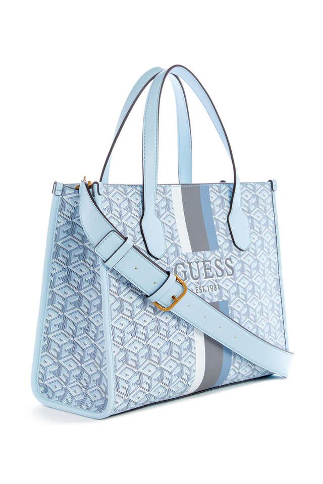 Buy GUESS Ice Blue Silvana 2 Compartment PU Zipper Closure Women's