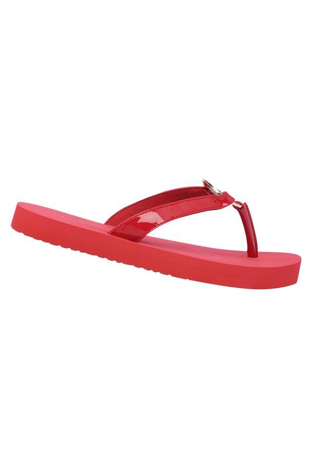 Buy TOMMY HILFIGER Red Womens Casual Wear Flip Flops Shoppers Stop