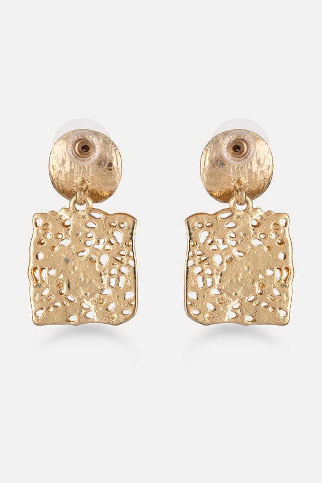 Buy AYESHA Rose-Gold Teardrop Flower Shaped Pearl Drop Earrings | Shoppers  Stop