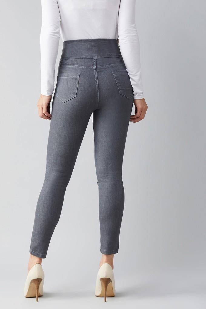 Grey High Waisted Skinny Fit Jeggings