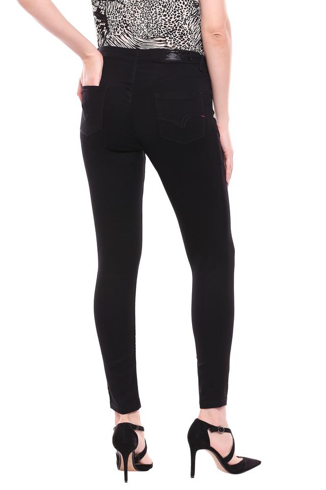 Ladies Lee Cooper Full Length Comfortable Solid Jeggings Sizes