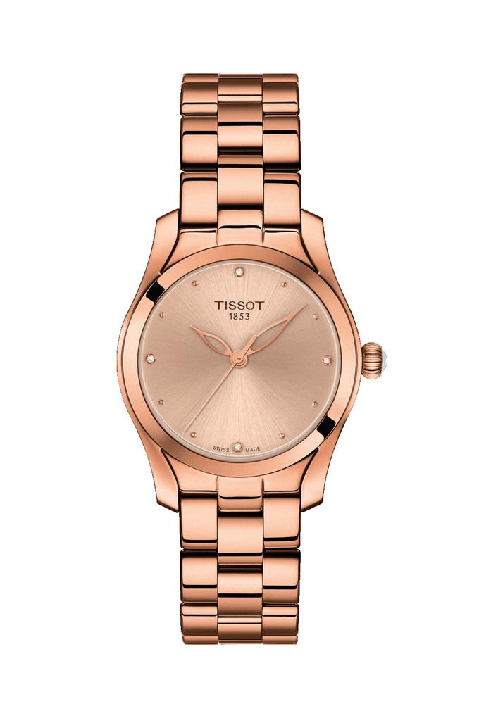 Buy TISSOT Womens Rose Gold Dial Stainless Steel Analogue Watch