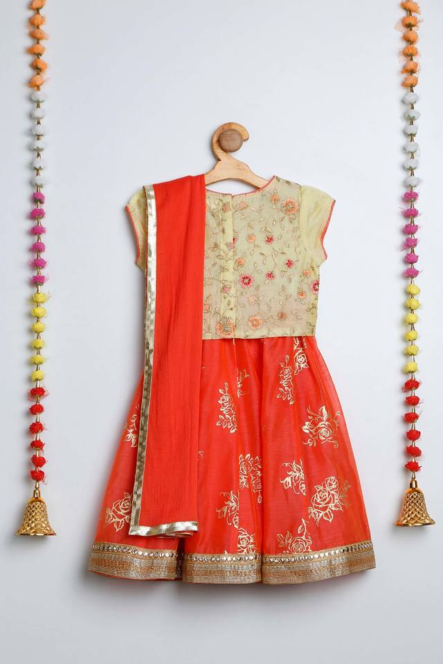 Ghagra choli for 6 best sale months baby