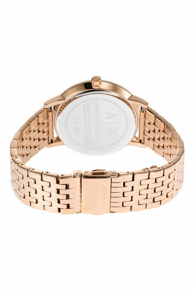 Armani exchange outlet rose gold watch